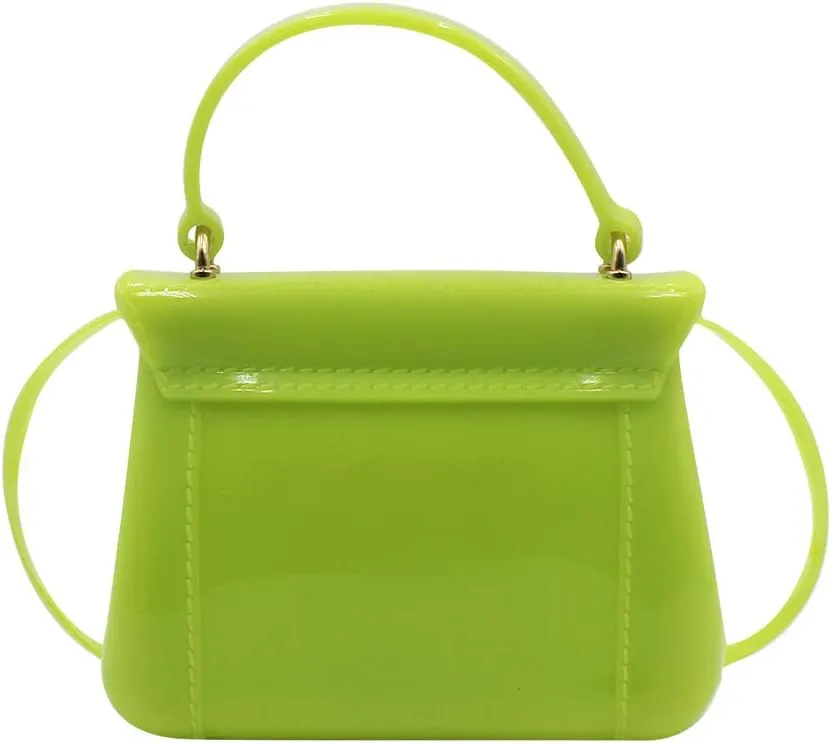 Little Girls Purse Small Candy Color Jelly Crossbody Bag Satchel Tote Handbag Shoulder