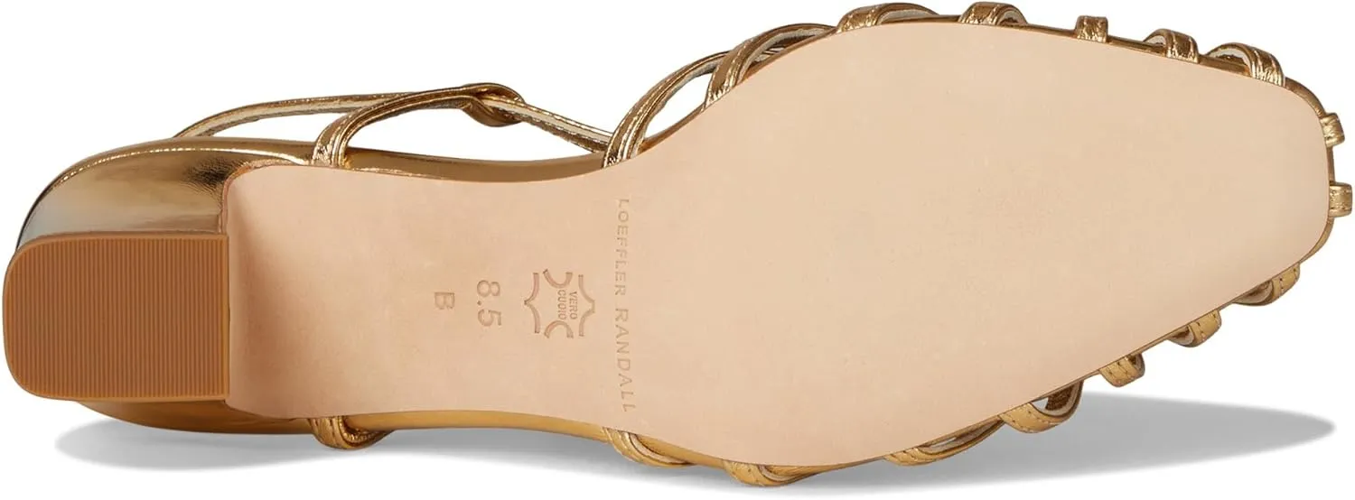 Loeffler Randall Women's Priscilla Lattice Slingback Mid Heel Sandals