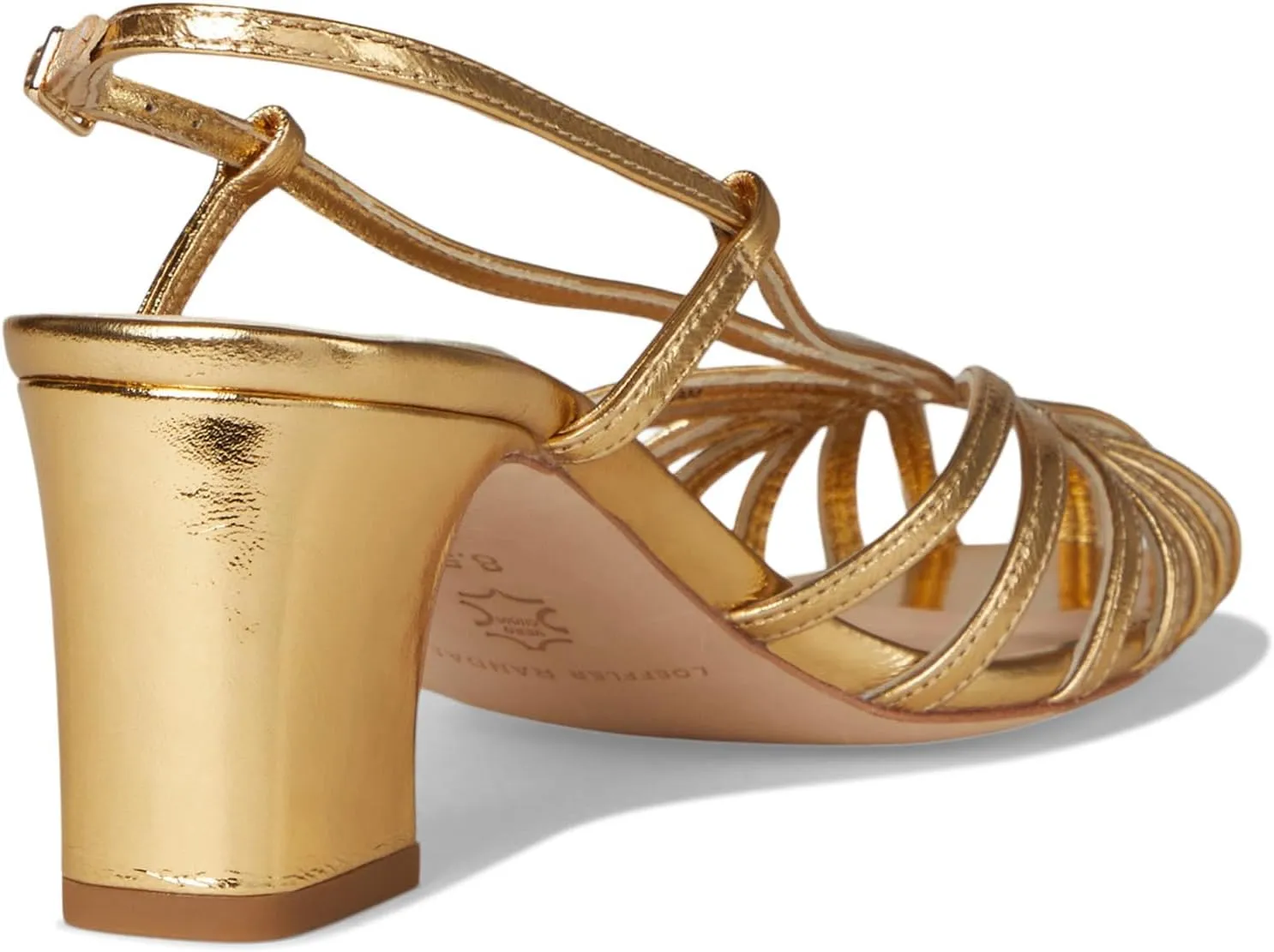 Loeffler Randall Women's Priscilla Lattice Slingback Mid Heel Sandals