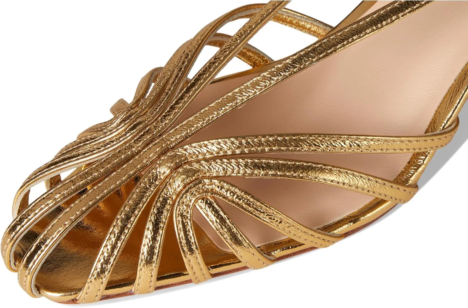 Loeffler Randall Women's Priscilla Lattice Slingback Mid Heel Sandals