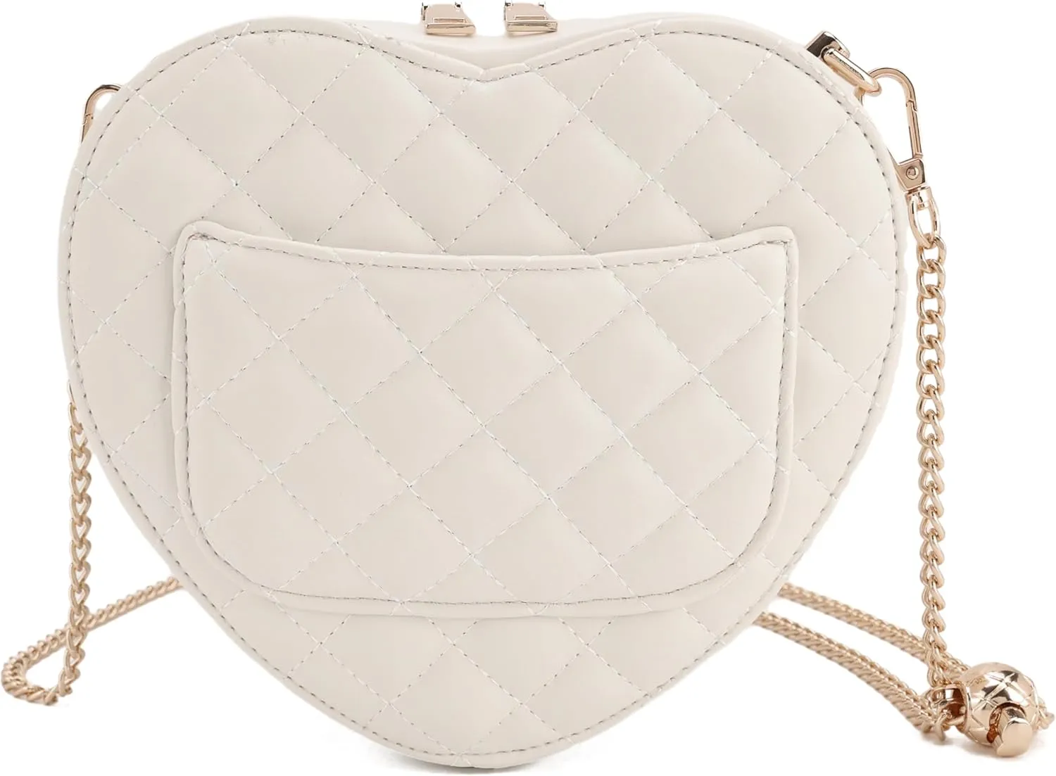 lola mae Heart Shape Satchel Crossbody Purse for women Zip Around Shoulder Bag