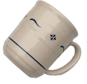 Longaberger Pottery Woven Traditions Heritage 12 OZ Coffee Mug/Cup (Blue)