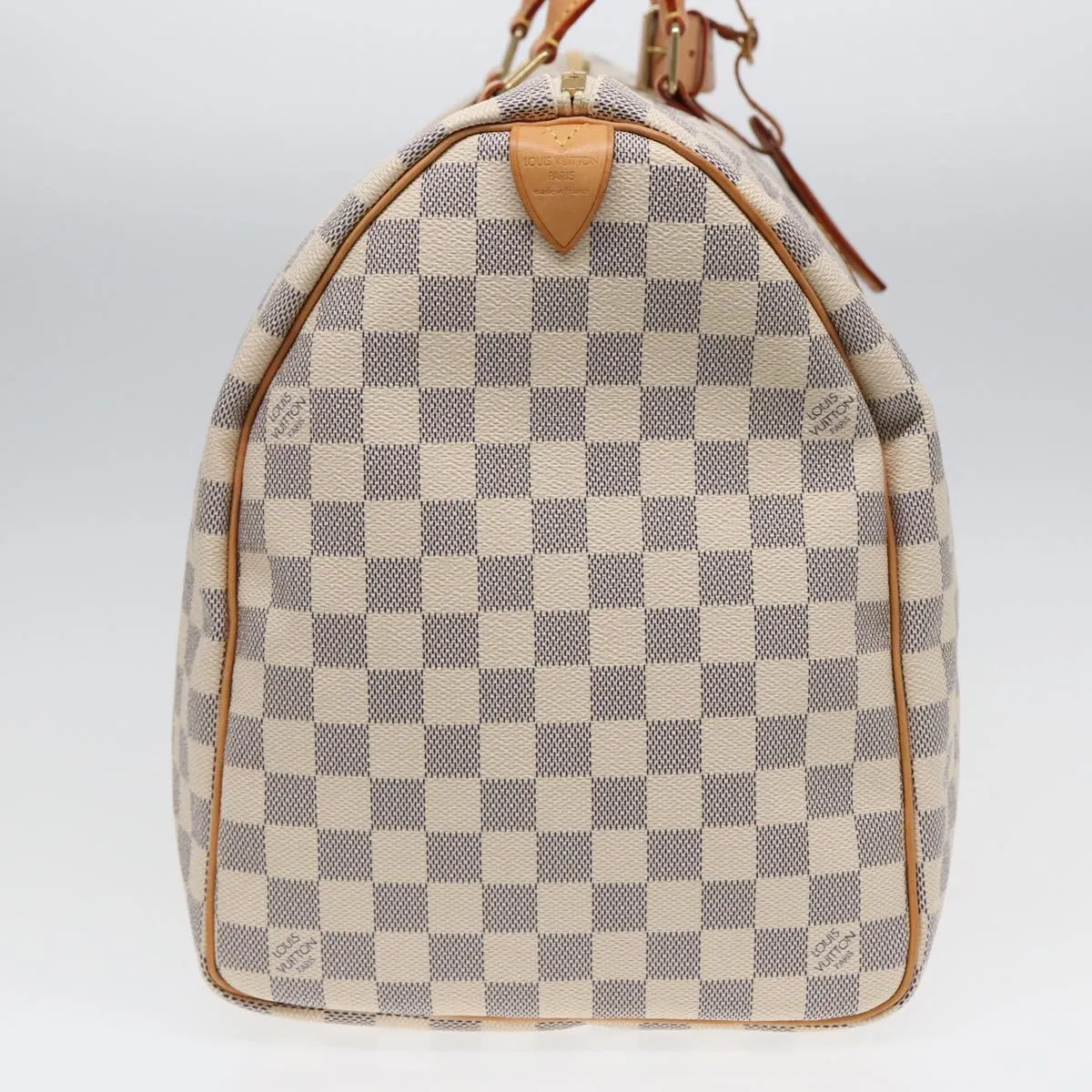 LOUIS VUITTON Damier Azur Keepall 50 Boston Bag N41430 LV 83727A