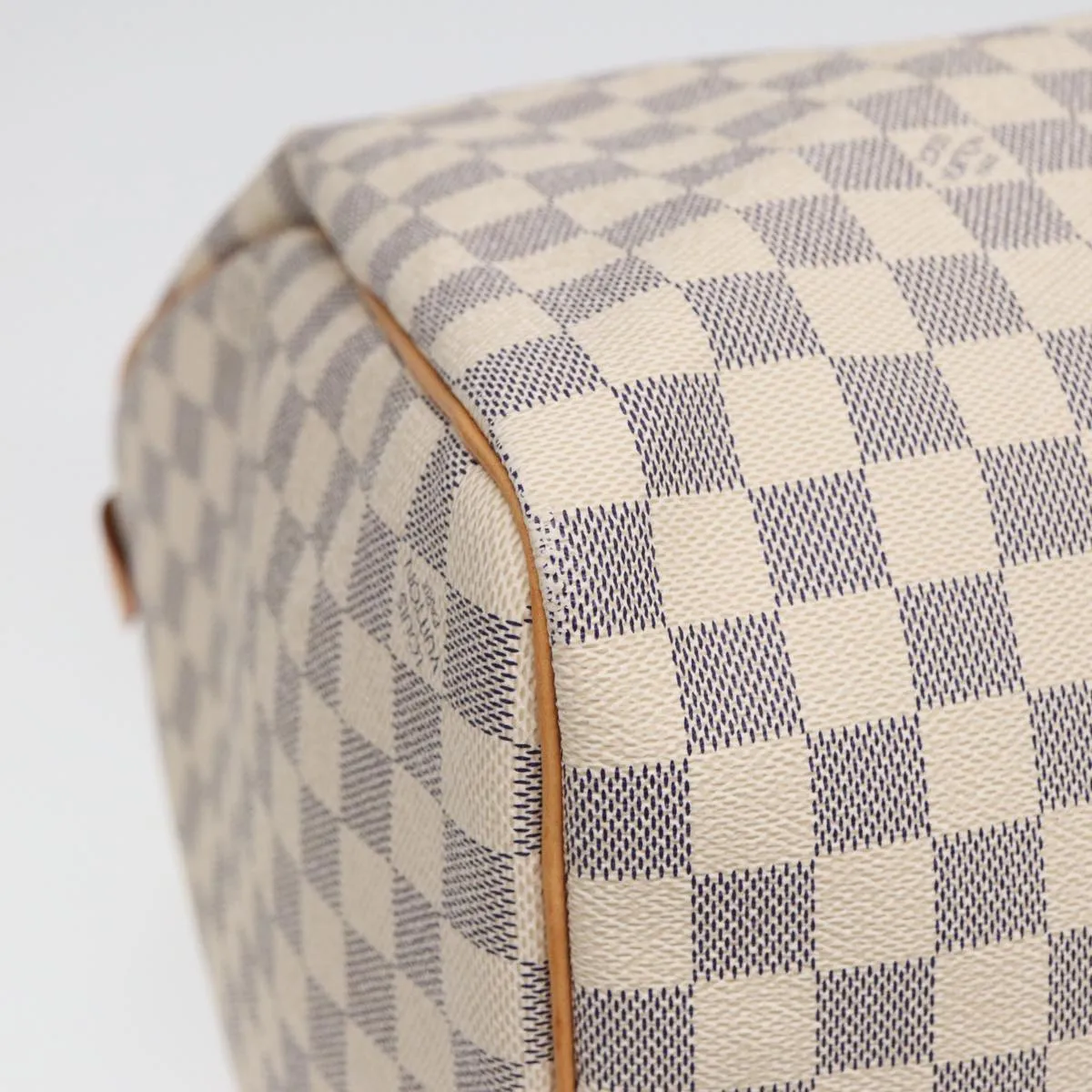 LOUIS VUITTON Damier Azur Keepall 50 Boston Bag N41430 LV 83727A