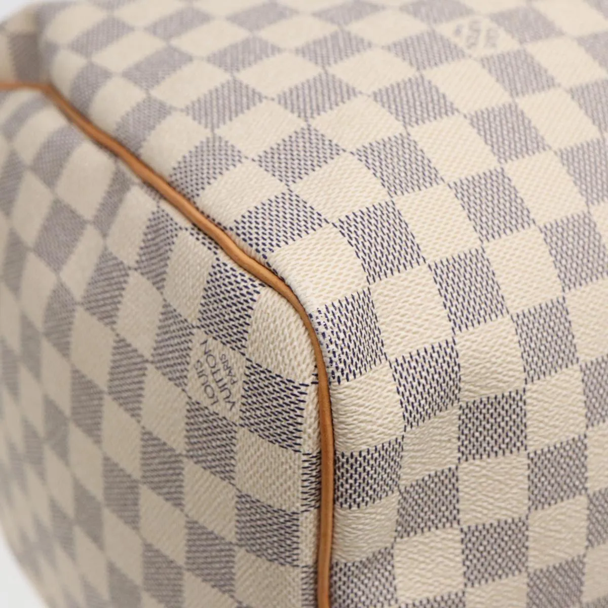 LOUIS VUITTON Damier Azur Keepall 50 Boston Bag N41430 LV 83727A