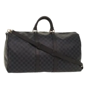 LOUIS VUITTON Damier Graphite Keepall Bandouliere 55 Bag N41413 LV 47480S