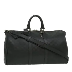 LOUIS VUITTON Damier Infini Keepall Bandouliere 45 Boston Bag  N41145 LV 29957S