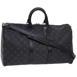 LOUIS VUITTON Eclipse Keepall Bandouliere 45 Boston Bag M43278 LV 40033S