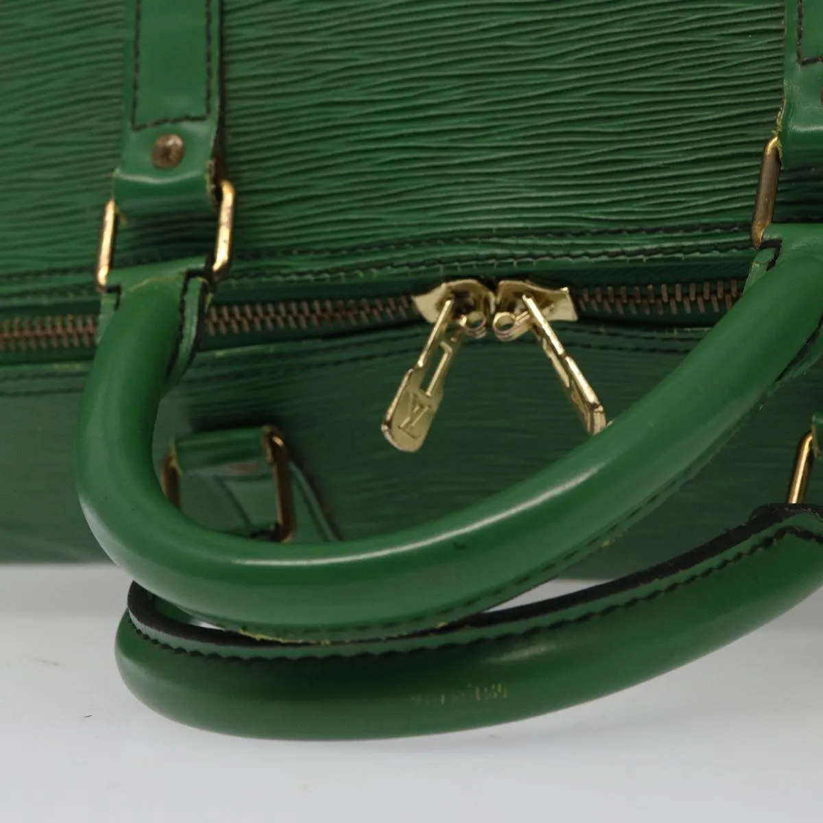 LOUIS VUITTON Epi Keepall 60 Boston Bag Green M42944 LV 77124