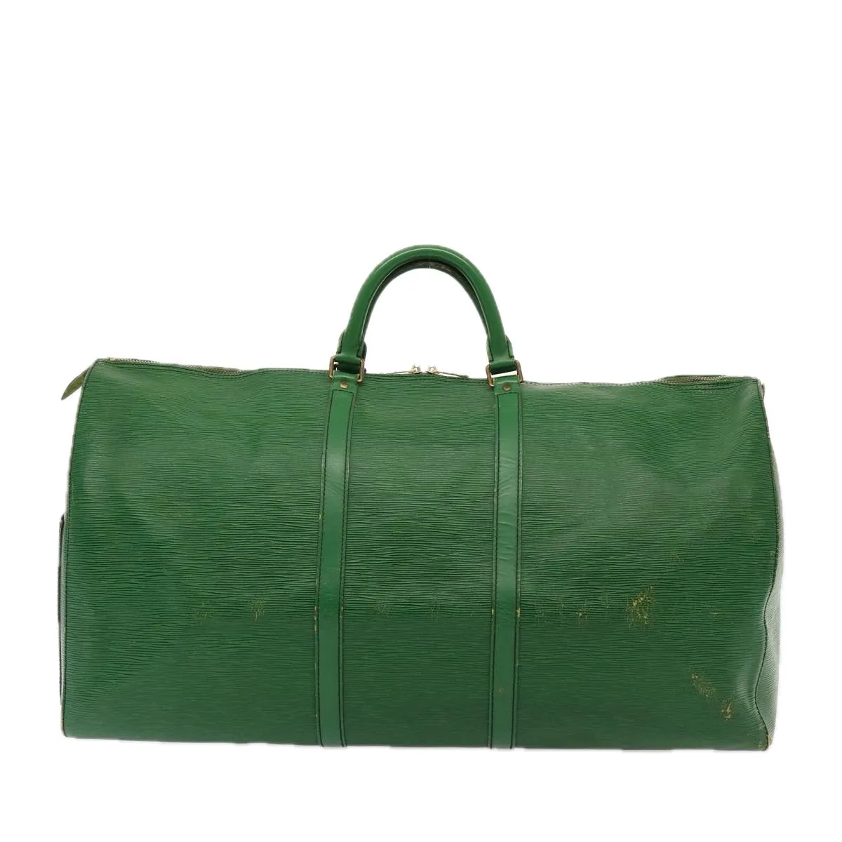 LOUIS VUITTON Epi Keepall 60 Boston Bag Green M42944 LV 77124