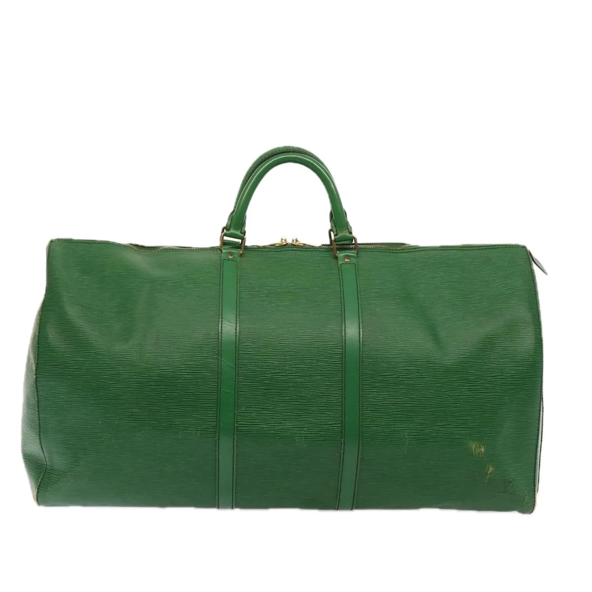LOUIS VUITTON Epi Keepall 60 Boston Bag Green M42944 LV 77124