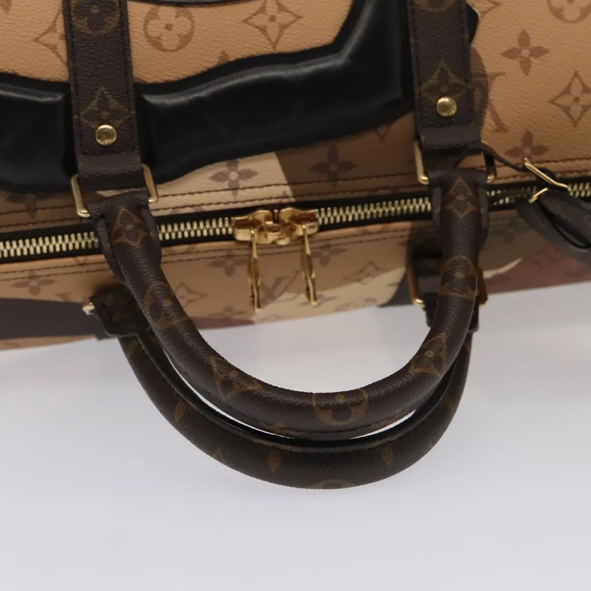 LOUIS VUITTON LV Portrait Keepall Bandouliere 55 Bag Brown M46677 86022S