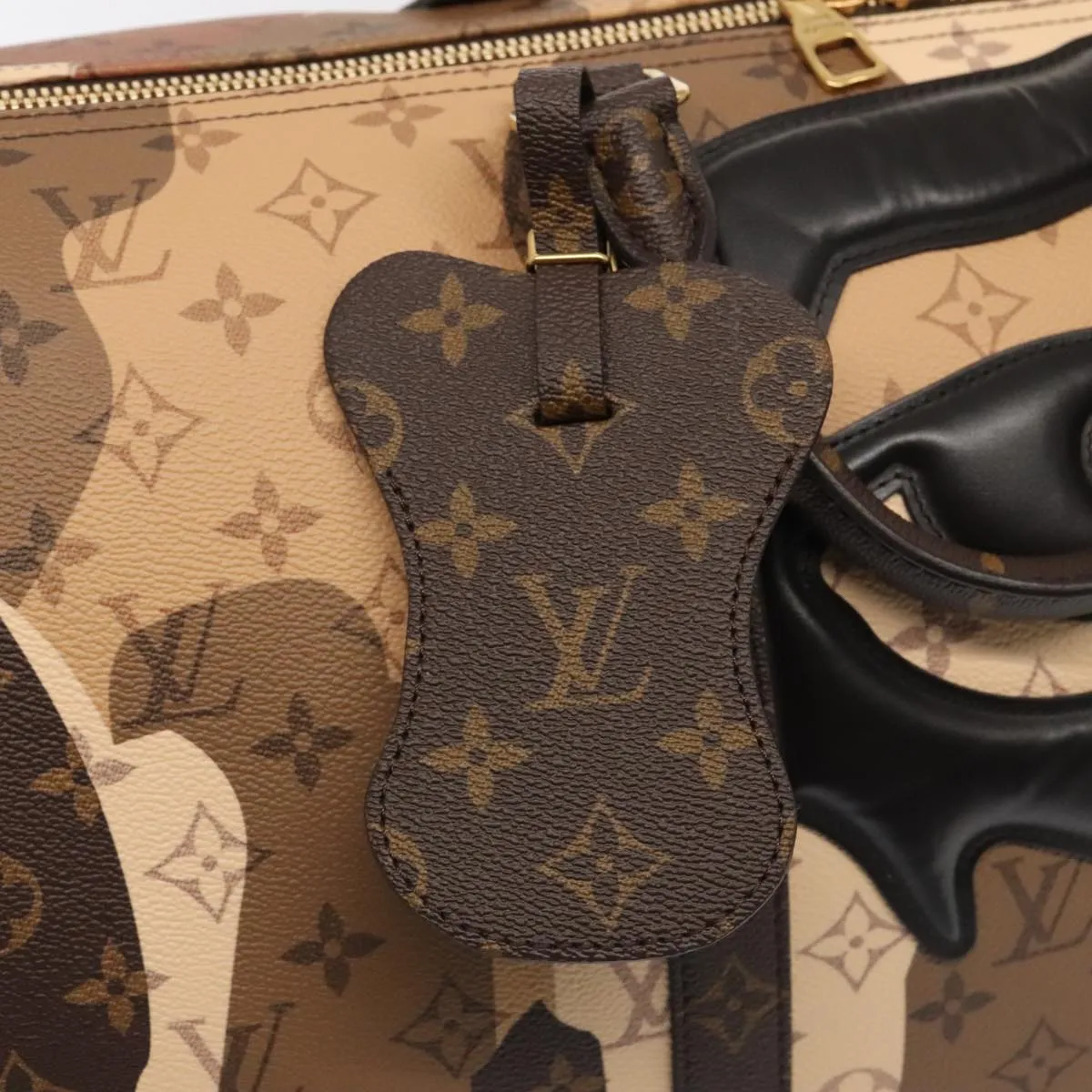 LOUIS VUITTON LV Portrait Keepall Bandouliere 55 Bag Brown M46677 86022S