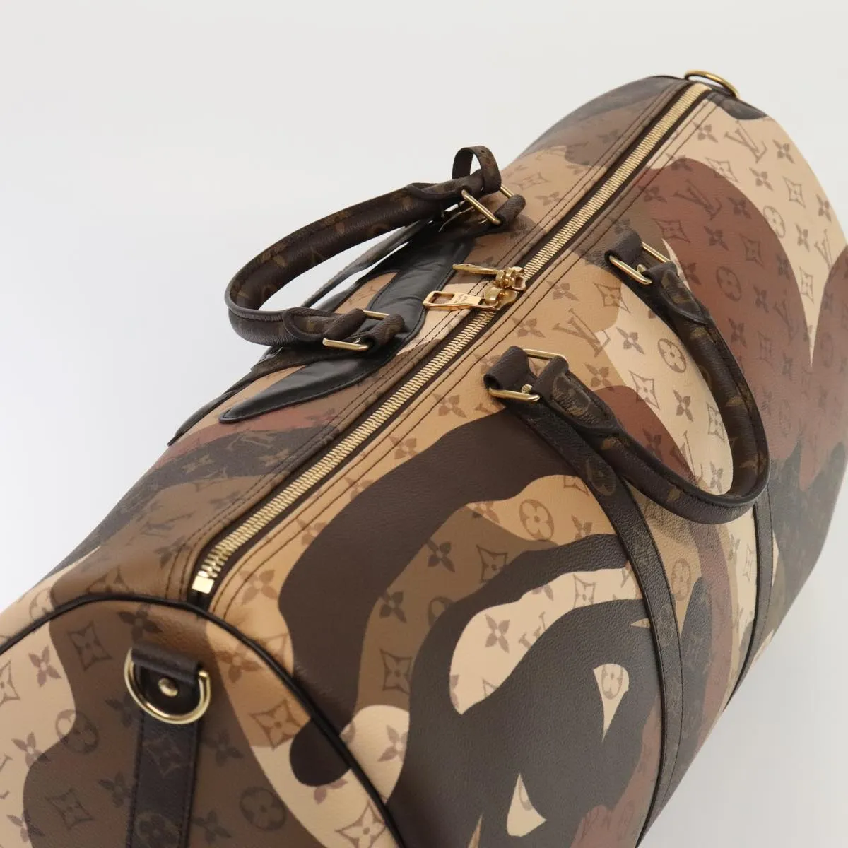 LOUIS VUITTON LV Portrait Keepall Bandouliere 55 Bag Brown M46677 86022S
