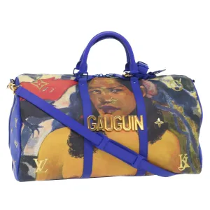 LOUIS VUITTON Masters Collection Keepall Bandouliere 50 Bag Gauguin 52948S