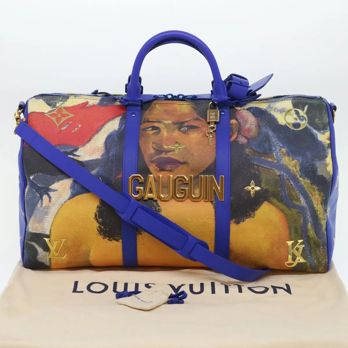LOUIS VUITTON Masters Collection Keepall Bandouliere 50 Bag Gauguin 52948S