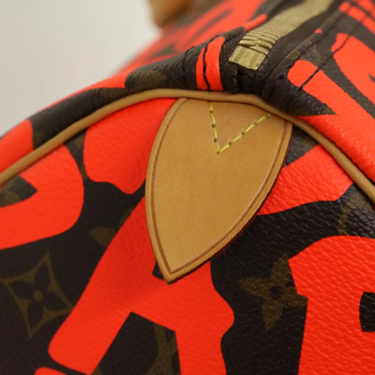 LOUIS VUITTON Monogram Graffiti Keepall 50 Boston Bag Orange M93699 29908S