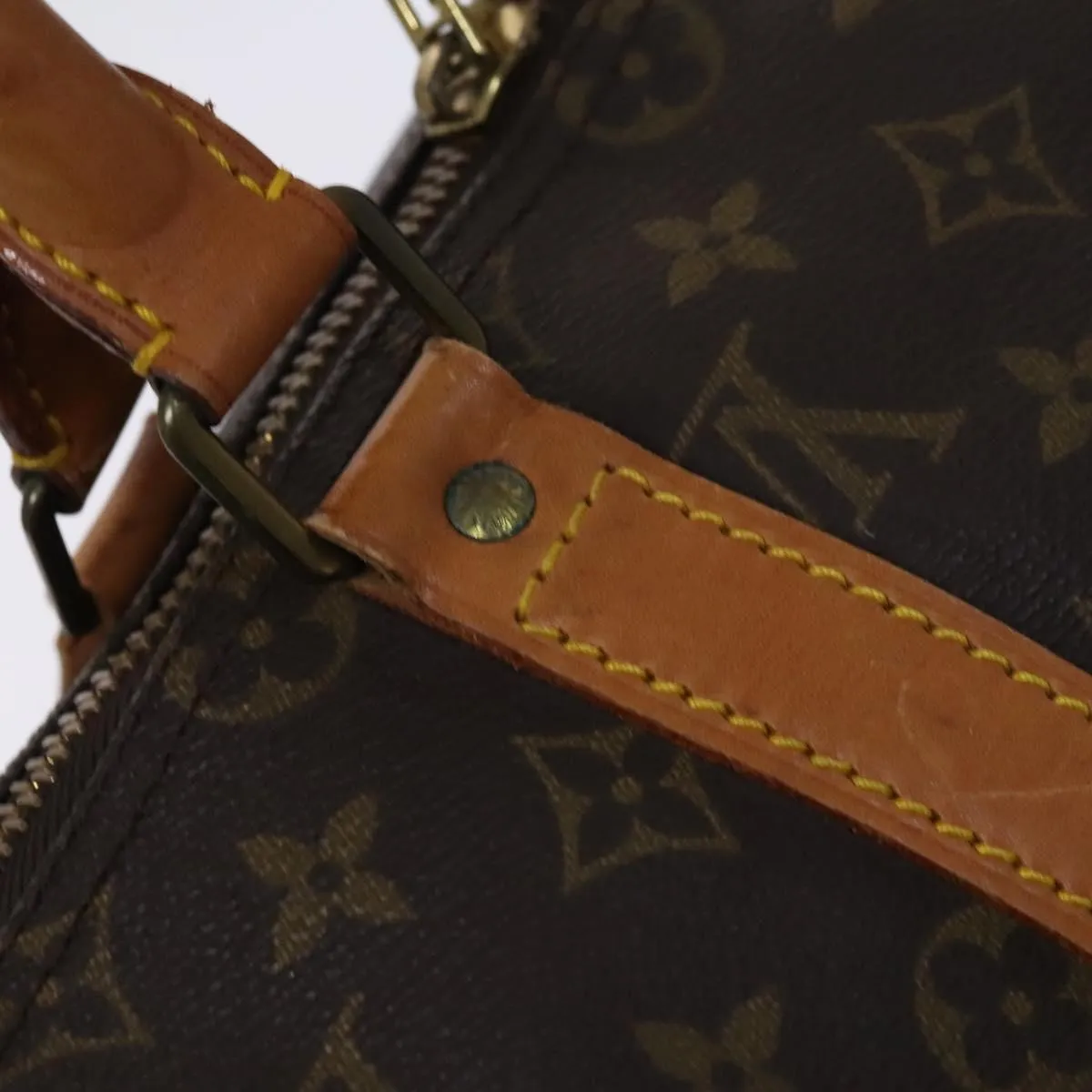 LOUIS VUITTON Monogram Keepall 45 Boston Bag M41428 LV Auth BD996