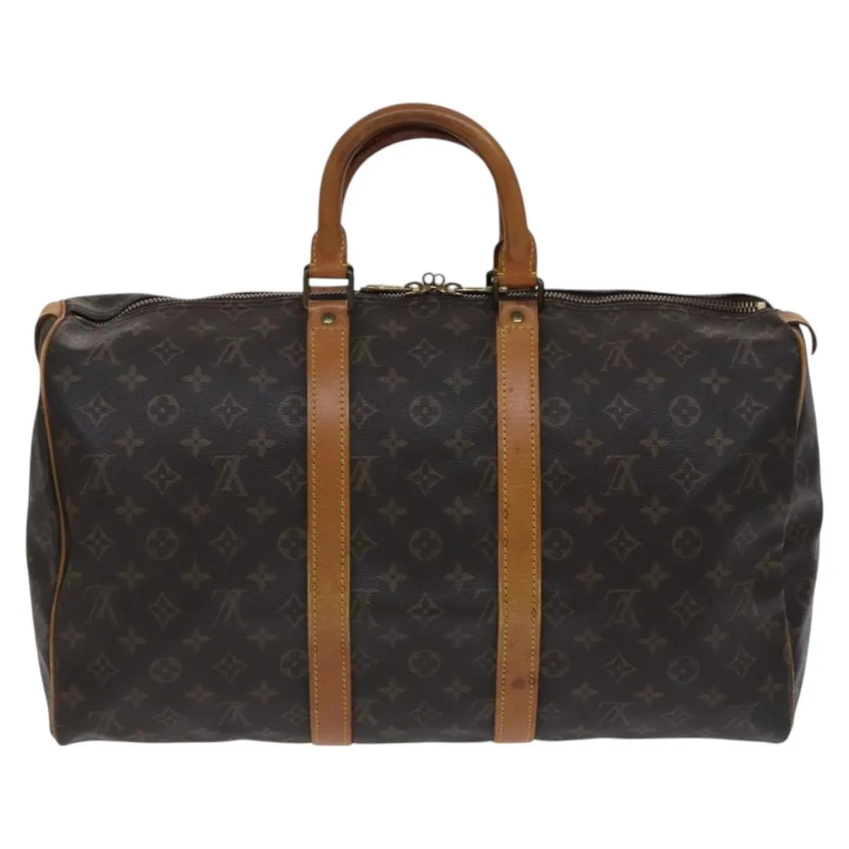 LOUIS VUITTON Monogram Keepall 45 Boston Bag M41428 LV Auth BD996