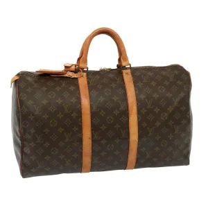 LOUIS VUITTON Monogram Keepall 50 Boston Bag M41426 LV 78437