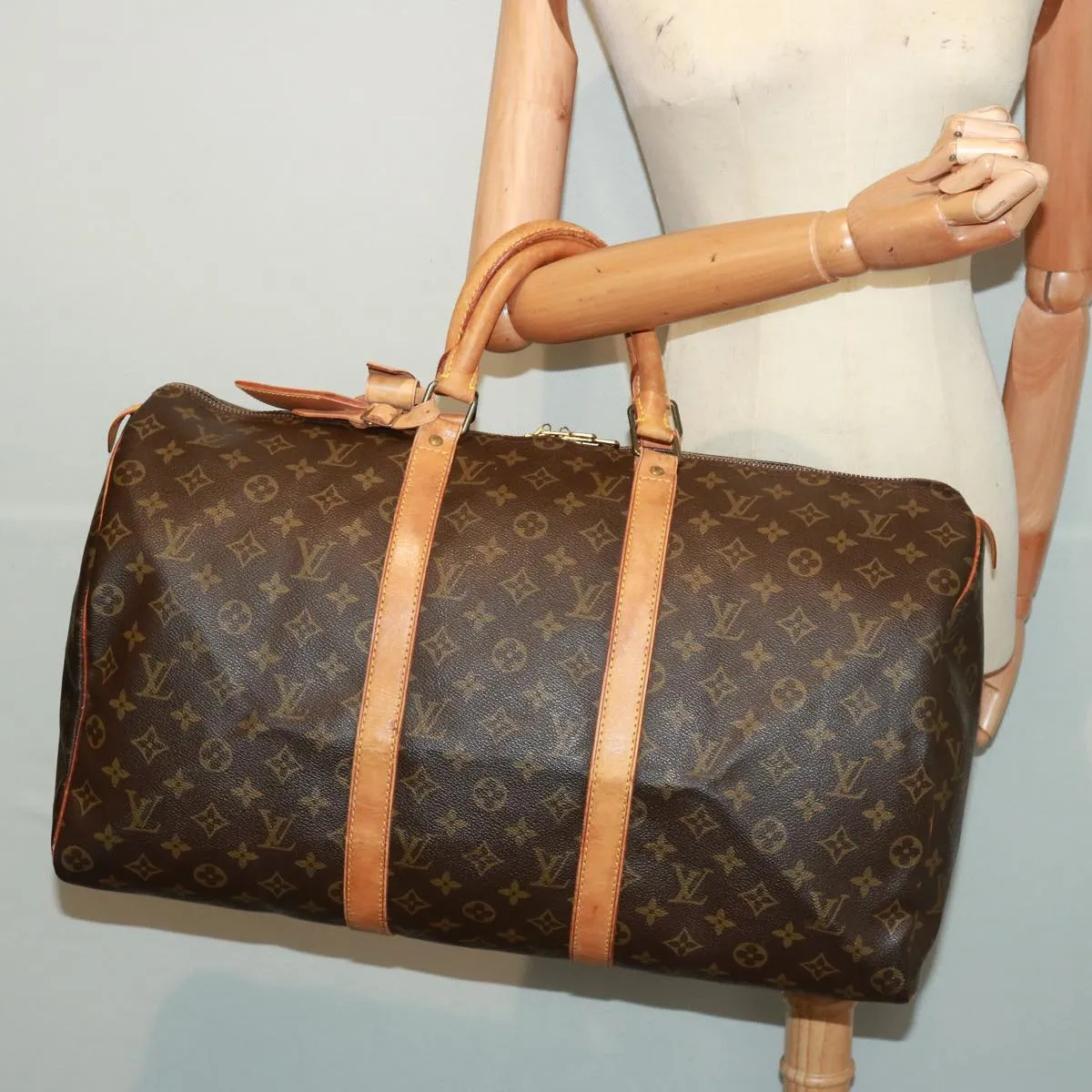 LOUIS VUITTON Monogram Keepall 50 Boston Bag M41426 LV 78437