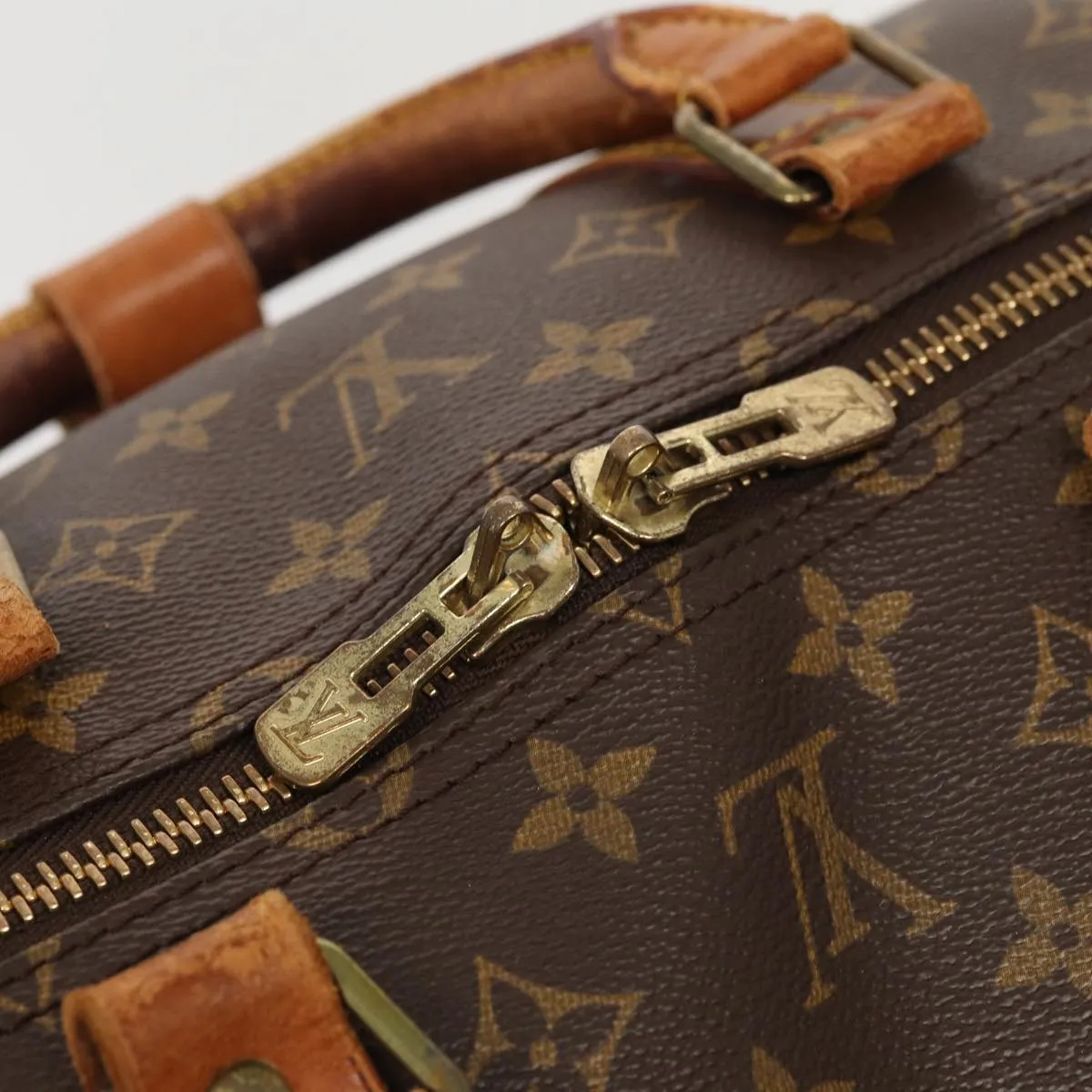 LOUIS VUITTON Monogram Keepall 55 Boston Bag M41424 LV 83918