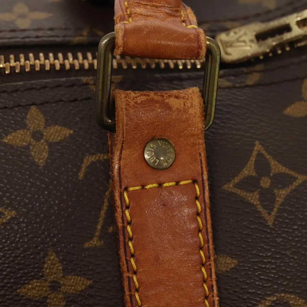 LOUIS VUITTON Monogram Keepall 55 Boston Bag M41424 LV 83918