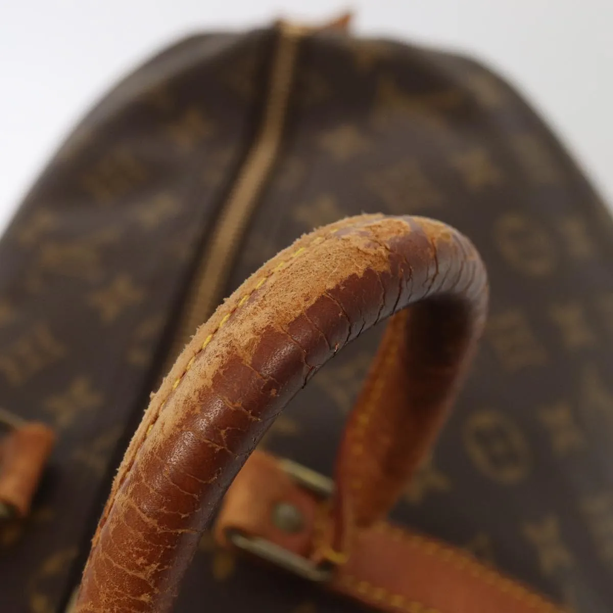 LOUIS VUITTON Monogram Keepall 55 Boston Bag M41424 LV 83918