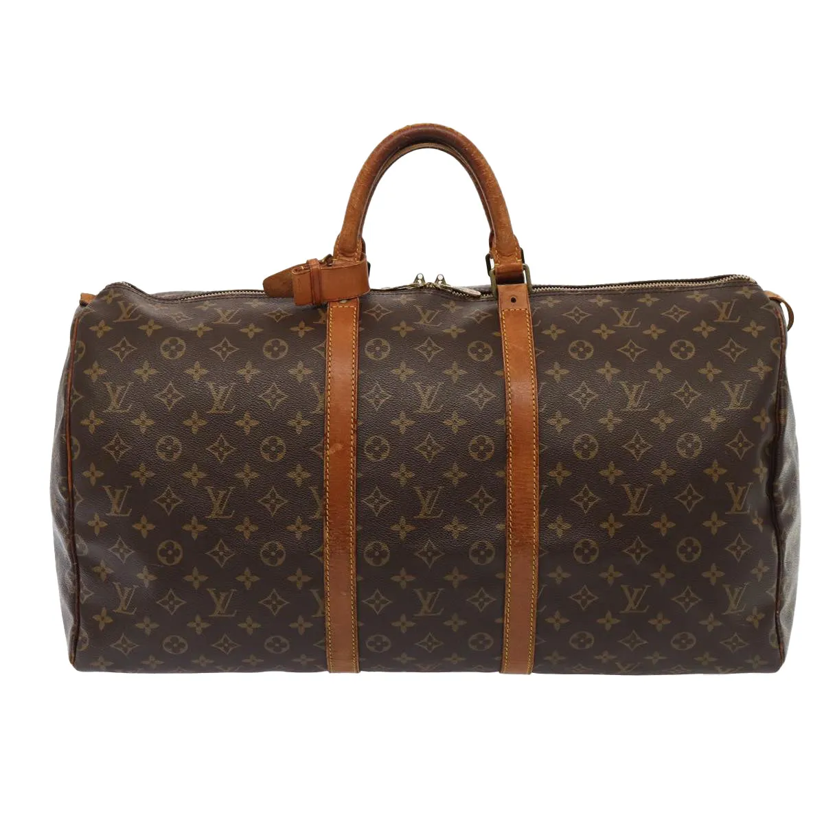 LOUIS VUITTON Monogram Keepall 55 Boston Bag M41424 LV 83918
