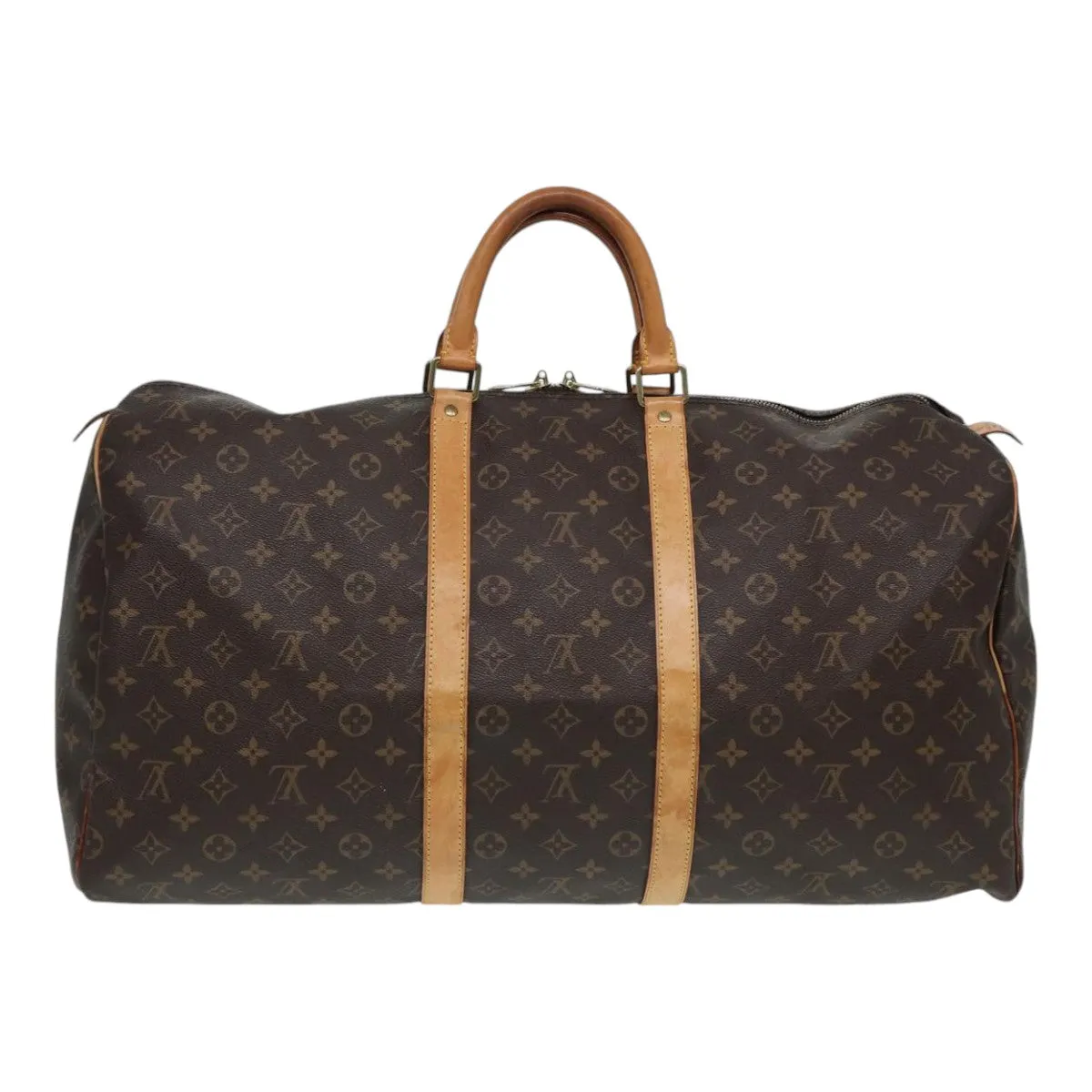 LOUIS VUITTON Monogram Keepall 55 Boston Bag M41424 LV 84412