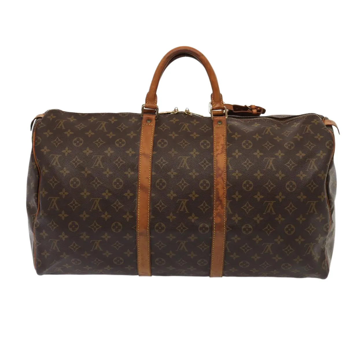 LOUIS VUITTON Monogram Keepall 55 Boston Bag M41424 LV 84608