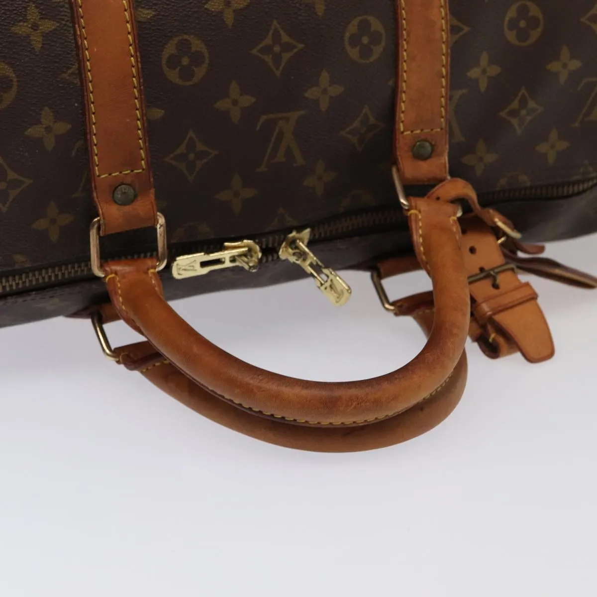 LOUIS VUITTON Monogram Keepall 55 Boston Bag M41424 LV 84608