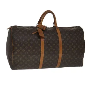 LOUIS VUITTON Monogram Keepall 60 Boston Bag M41422 LV 109836