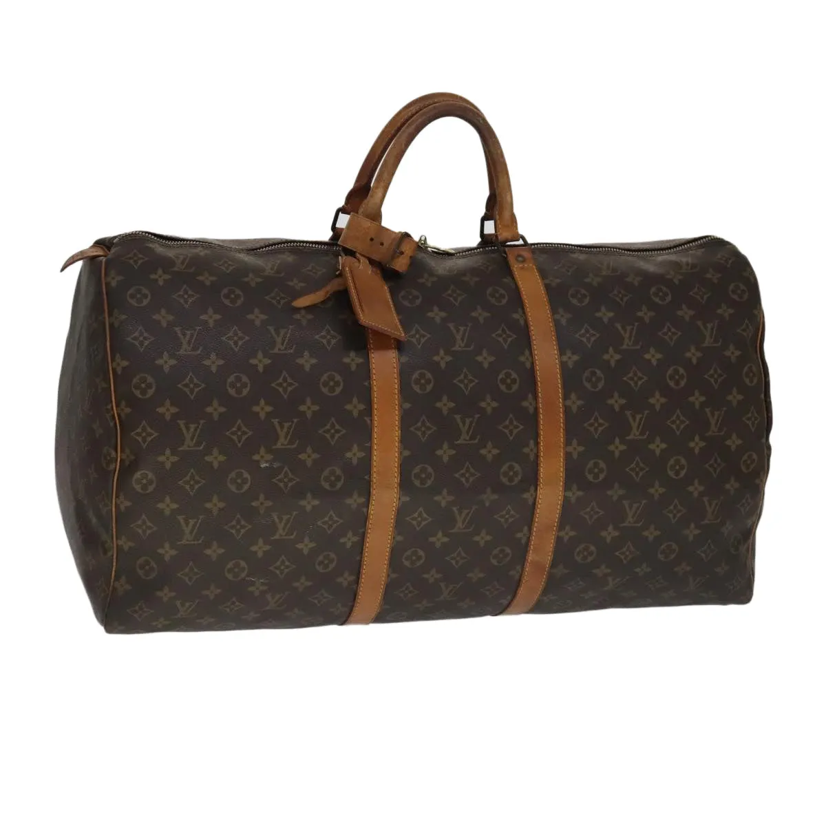 LOUIS VUITTON Monogram Keepall 60 Boston Bag M41422 LV 109836