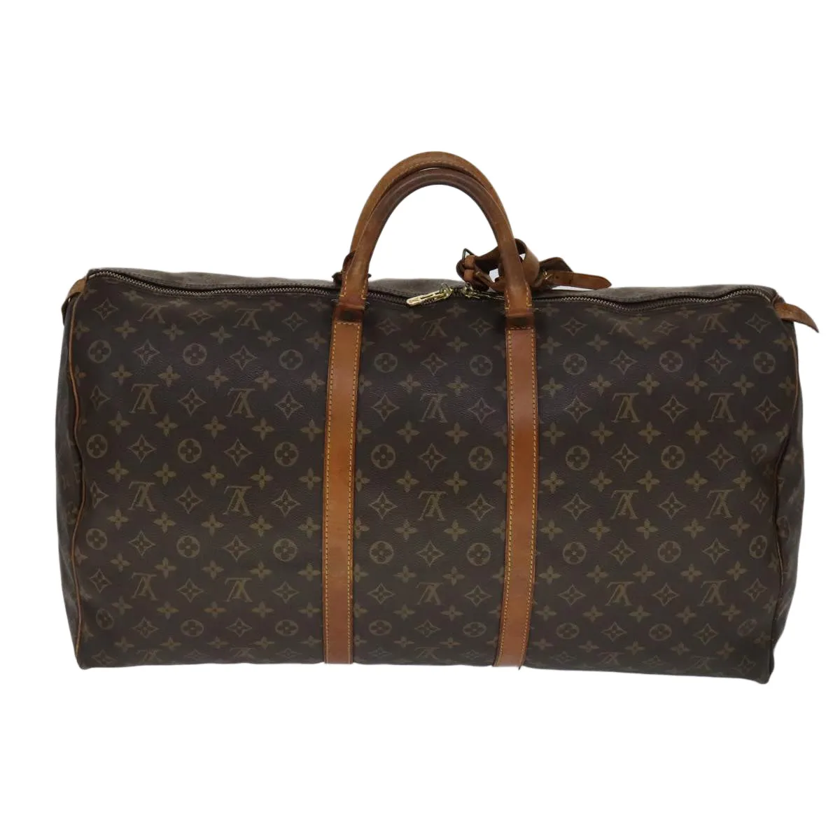 LOUIS VUITTON Monogram Keepall 60 Boston Bag M41422 LV 109836