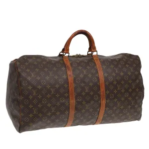 LOUIS VUITTON Monogram Keepall 60 Boston Bag M41422 LV 85116