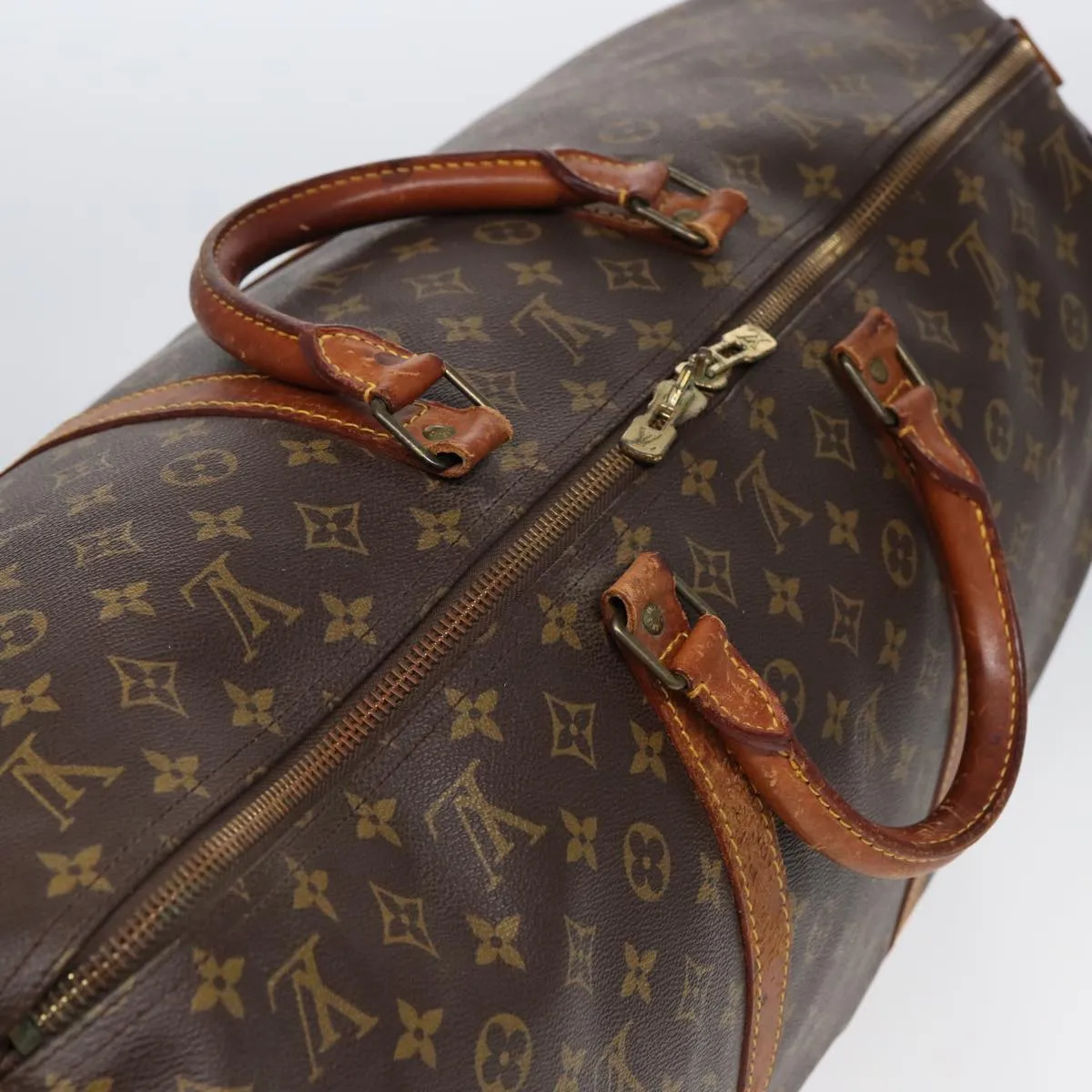 LOUIS VUITTON Monogram Keepall 60 Boston Bag M41422 LV 85116