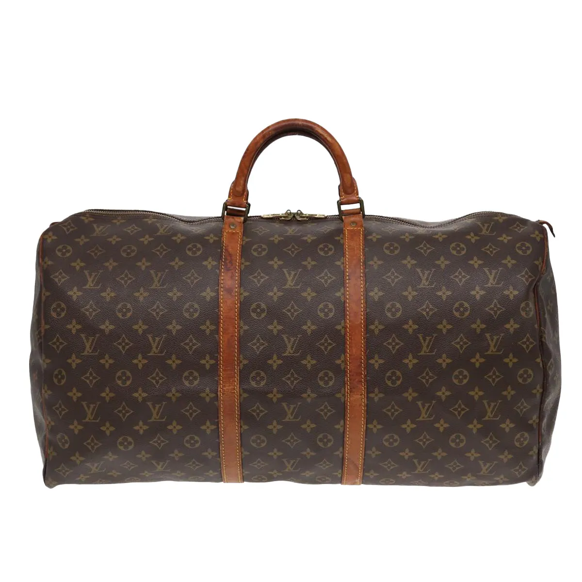 LOUIS VUITTON Monogram Keepall 60 Boston Bag M41422 LV 85116
