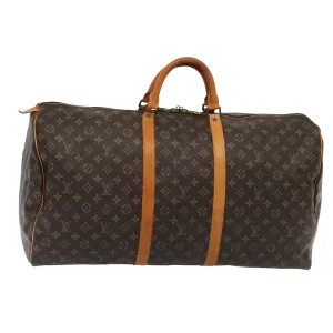 LOUIS VUITTON Monogram Keepall 60 Boston Bag M41422 LV ki4632