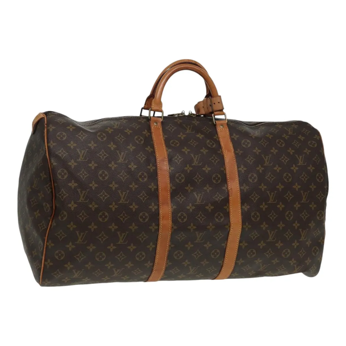 LOUIS VUITTON Monogram Keepall 60 Boston Bag M41422 LV yb645