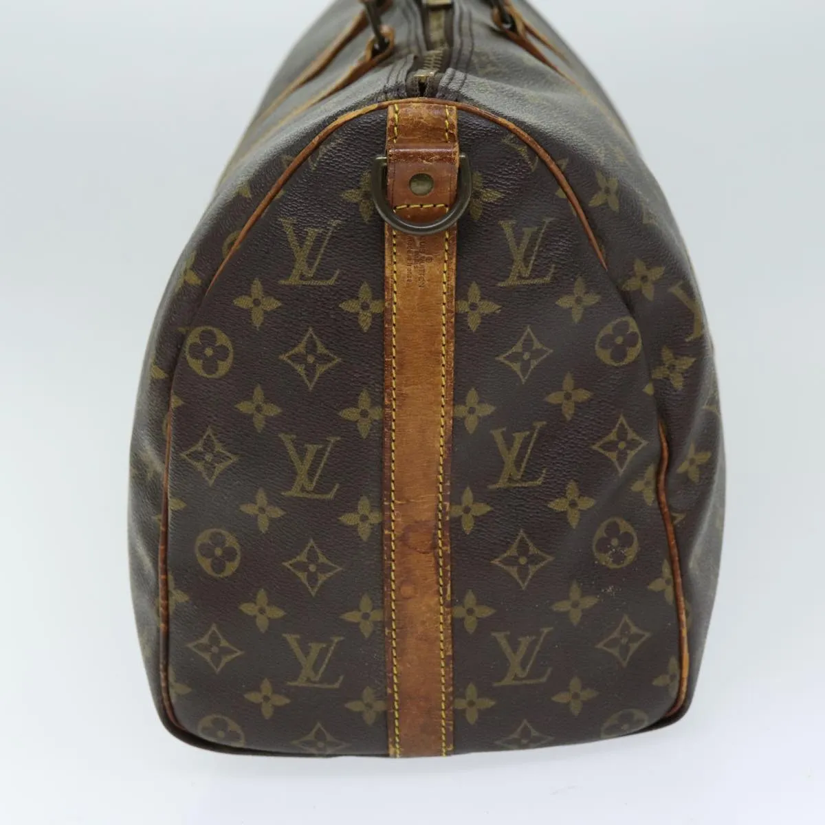 LOUIS VUITTON Monogram Keepall Bandouliere 45 Boston Bag M41418 LV bs13714
