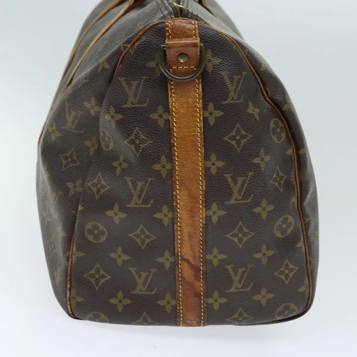 LOUIS VUITTON Monogram Keepall Bandouliere 45 Boston Bag M41418 LV bs13714