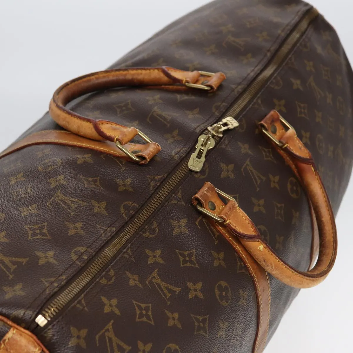 LOUIS VUITTON Monogram Keepall Bandouliere 55 Boston Bag M41414 LV 85279