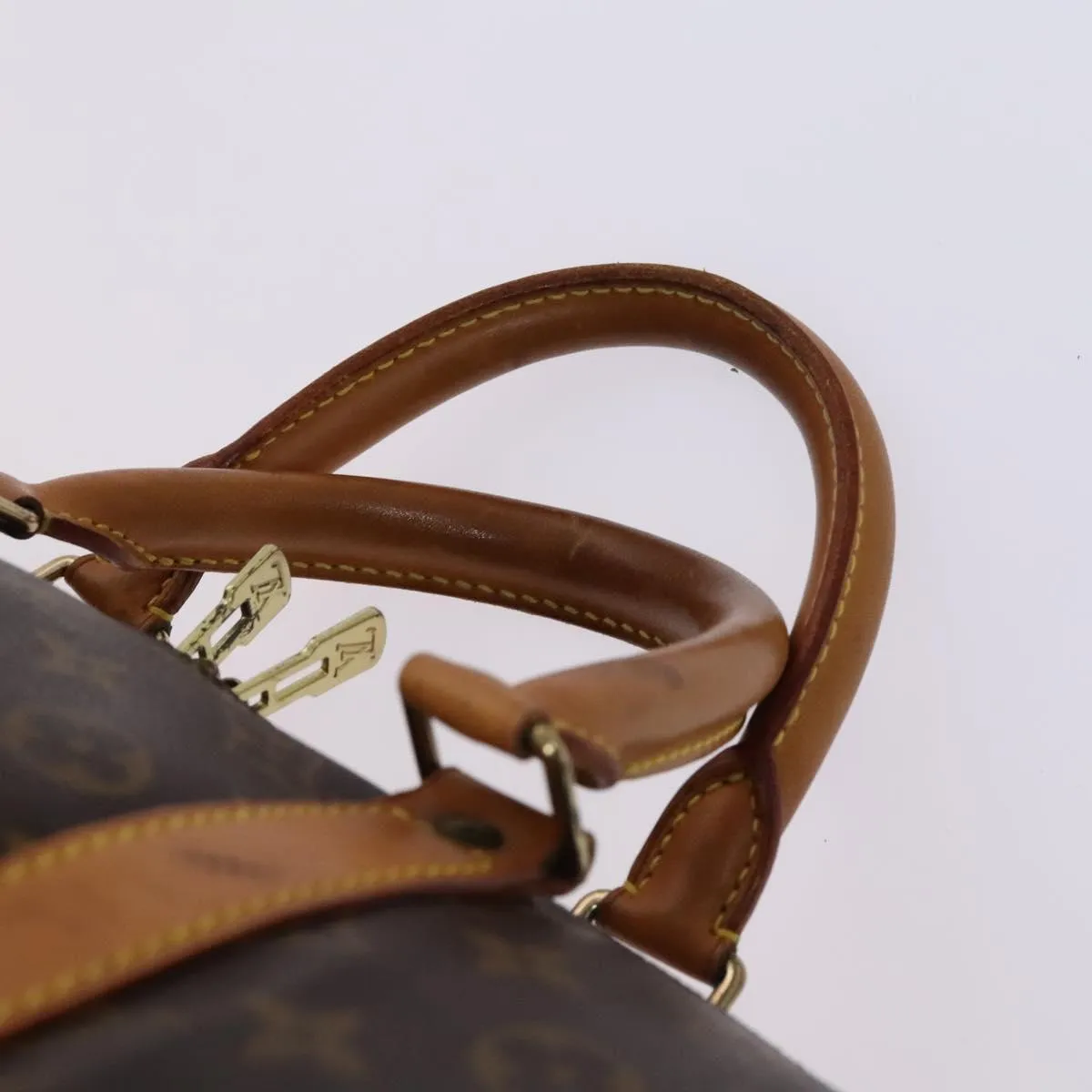 LOUIS VUITTON Monogram Keepall Bandouliere 55 Boston Bag M41414 LV Auth MY234