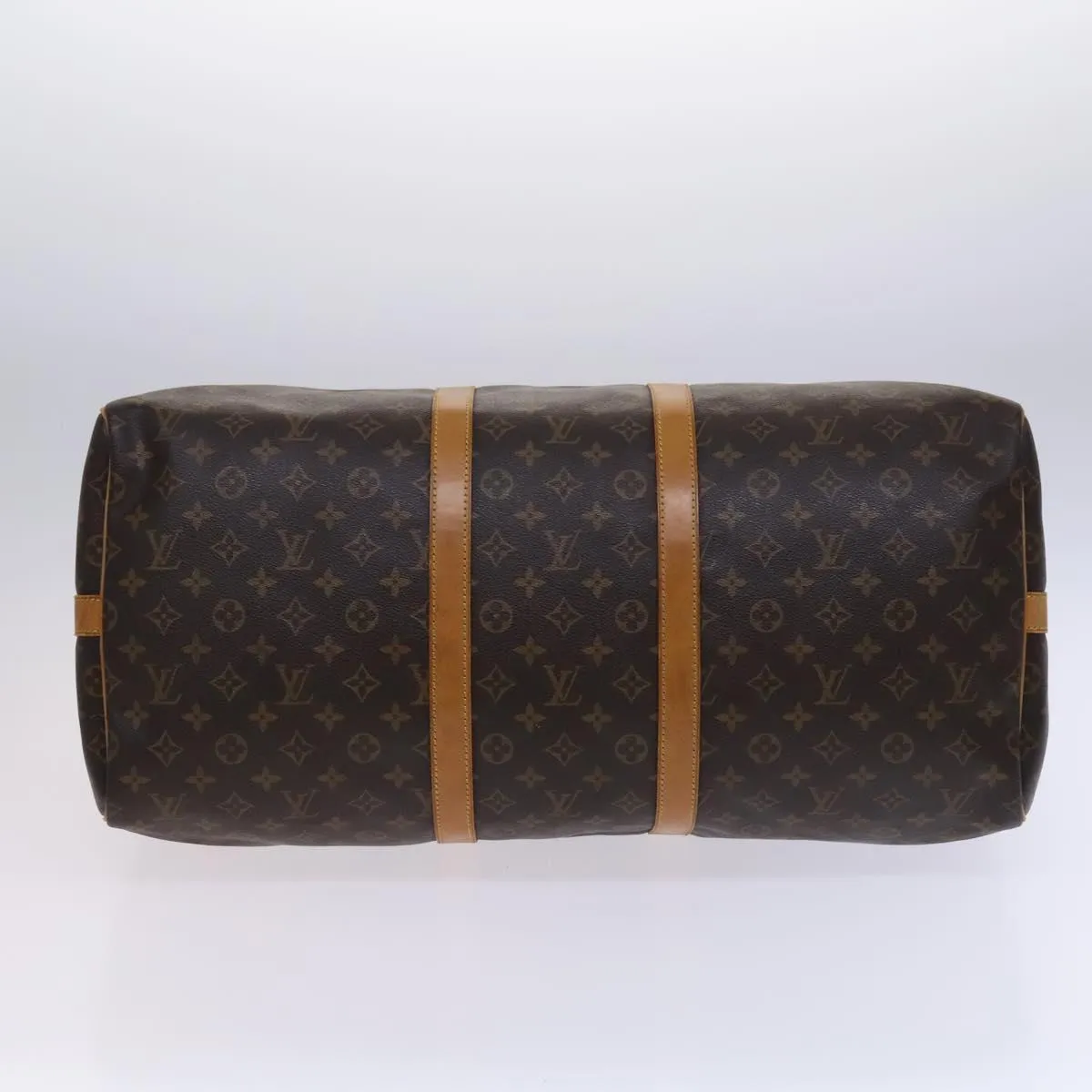 LOUIS VUITTON Monogram Keepall Bandouliere 55 Boston Bag M41414 LV Auth MY234