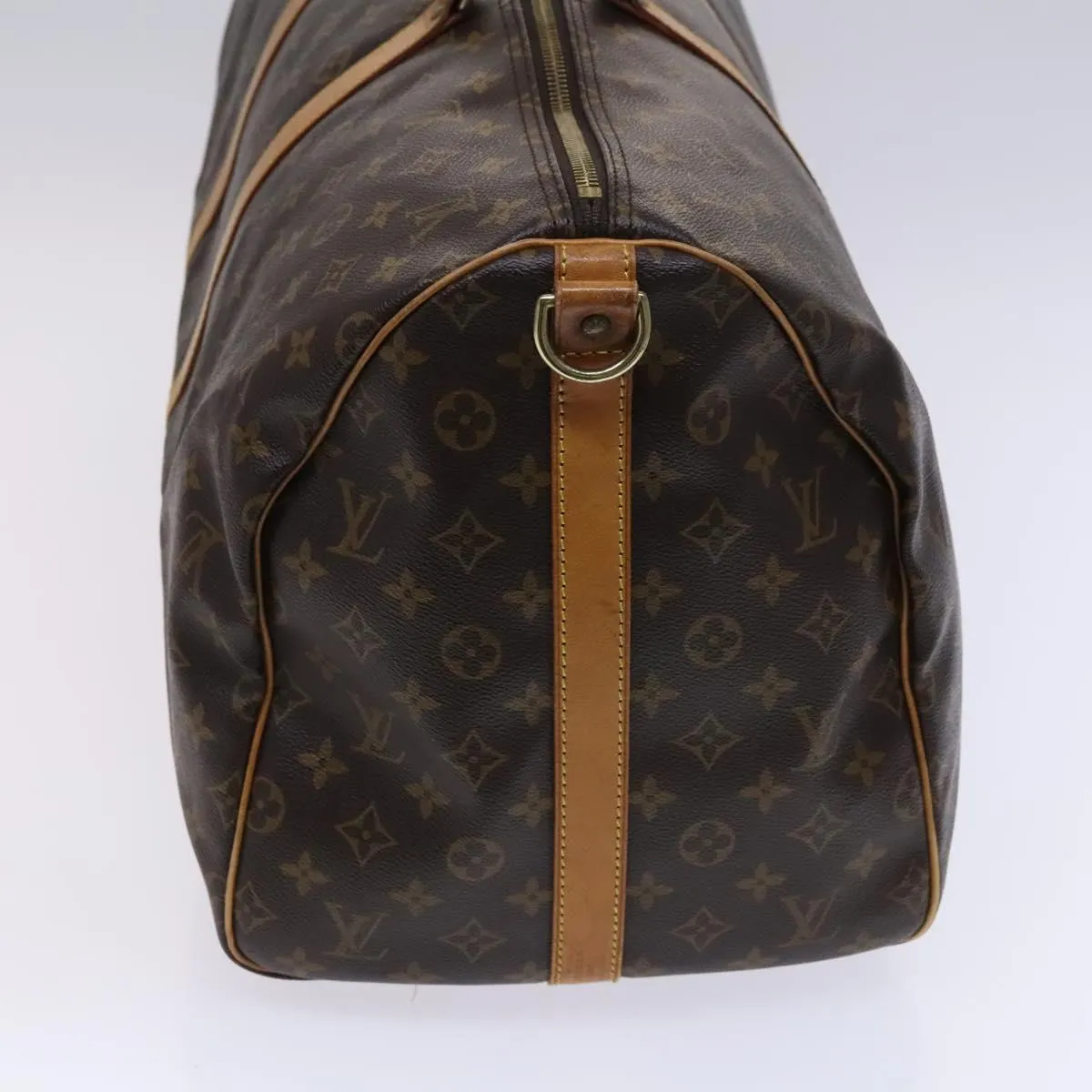 LOUIS VUITTON Monogram Keepall Bandouliere 55 Boston Bag M41414 LV Auth MY234