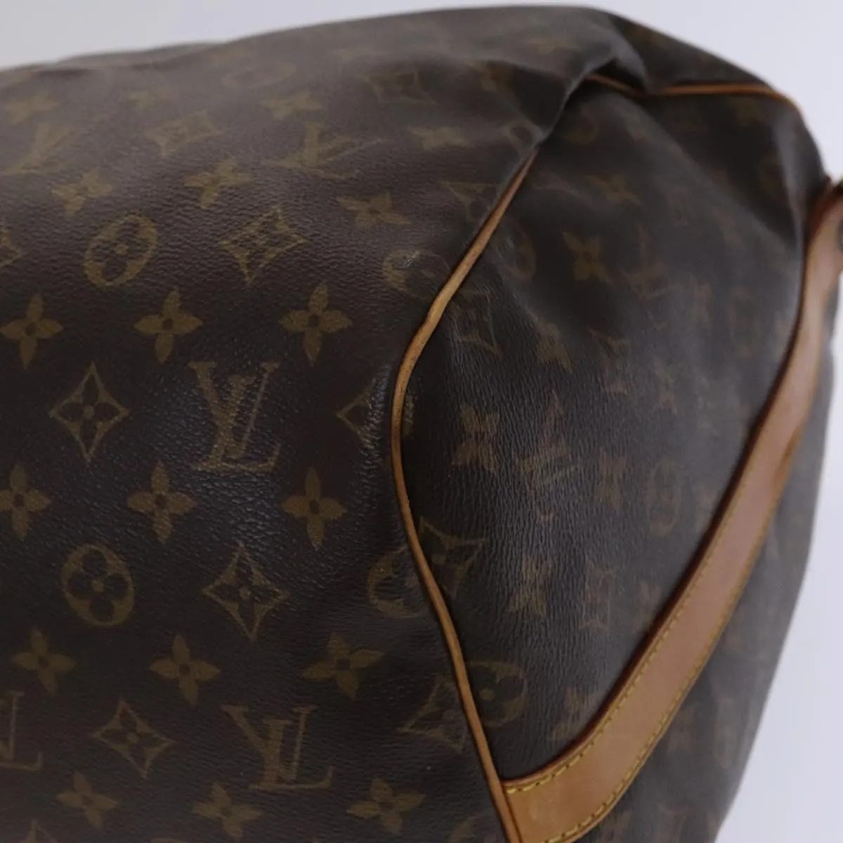 LOUIS VUITTON Monogram Keepall Bandouliere 55 Boston Bag M41414 LV Auth MY234