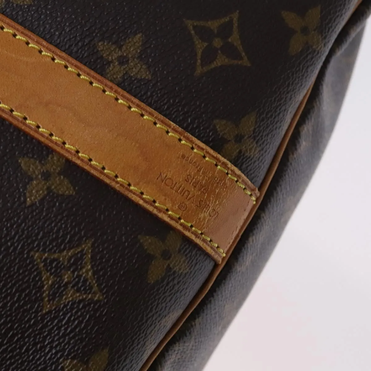 LOUIS VUITTON Monogram Keepall Bandouliere 55 Boston Bag M41414 LV Auth MY234