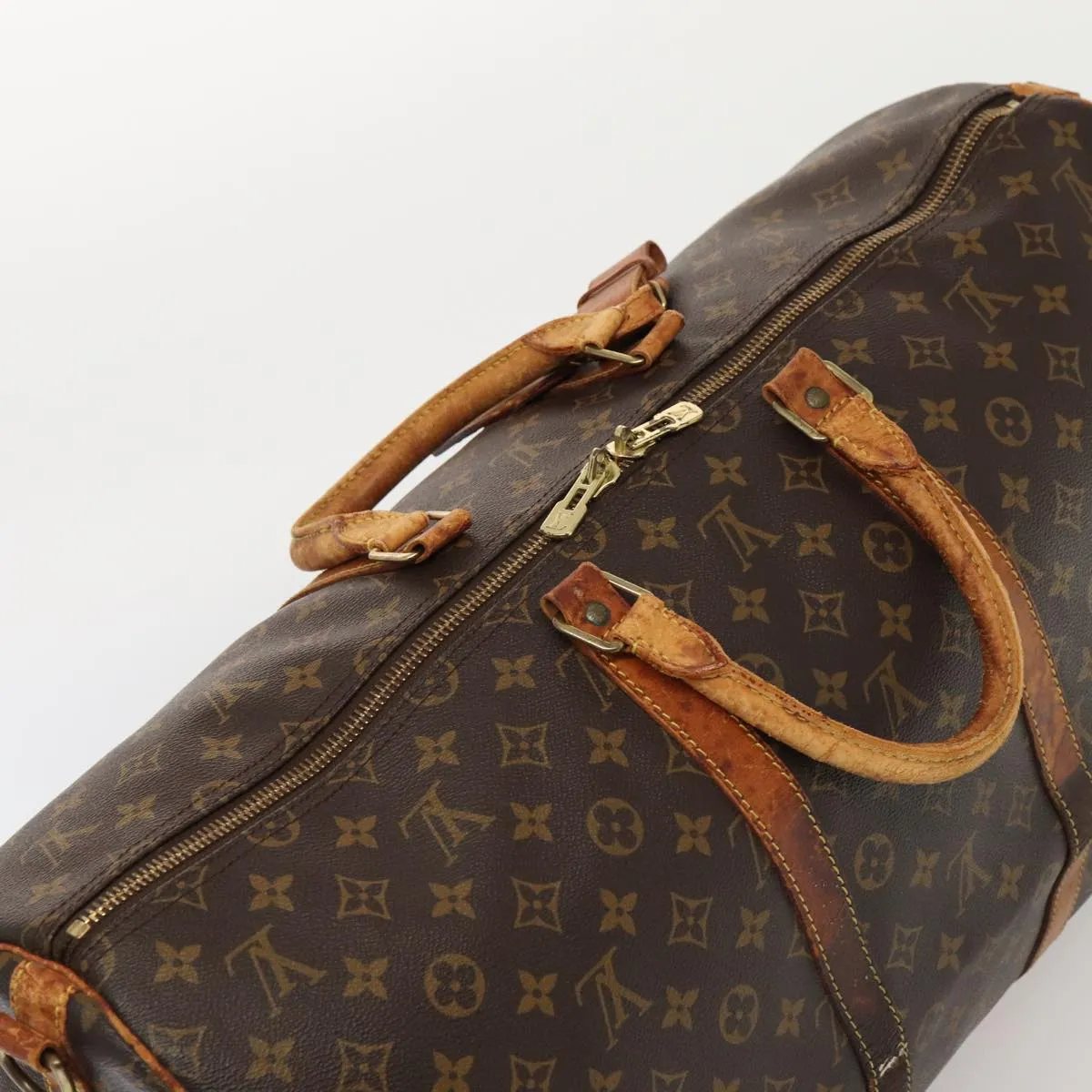 LOUIS VUITTON Monogram Keepall Bandouliere 55 Boston Bag M41414 LV mr374