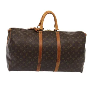 LOUIS VUITTON Monogram Keepall Bandouliere 55 Boston Bag M41414 LV mr374